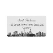 Étiquette de adresse Cityscape (Devant)