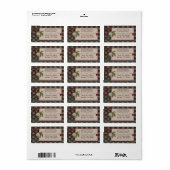 Étiquette de adresse classique de Noël (Feuille entière)