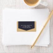 Étiquette de adresse classique moderne et simple (En situation)