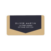 Étiquette de adresse classique moderne et simple (Devant)