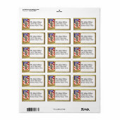 Étiquette de adresse commémoratif du soldat de la  (Feuille entière)