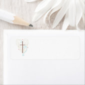 étiquette de adresse croix et ailes (En situation)