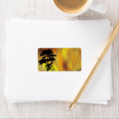 Étiquette de adresse cycliste (En situation)