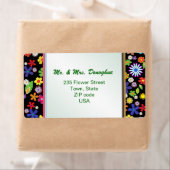 Étiquette de adresse d'alimentation Flower de styl (En situation)