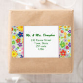 Étiquette de adresse d'alimentation Flower de styl (En situation)