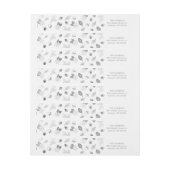 Étiquette de adresse d'aluminium argenté de Faux (Feuille)