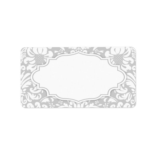 Étiquette de adresse Damask (Devant)