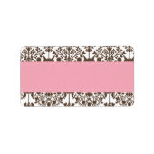 Étiquette de adresse Damask (Devant)