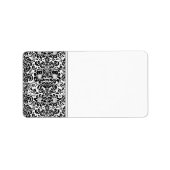 Étiquette de adresse Damask (Devant)