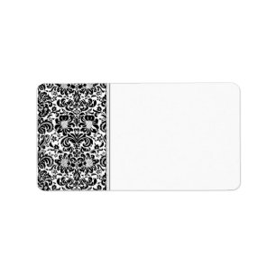 Étiquette de adresse Damask