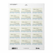 Étiquette de adresse Damask 1 1/4" x 2 3/8" (Feuille entière)