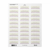 Étiquette de adresse Damask 3/4" x 2 1/4" " (Feuille entière)