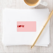 Étiquette de adresse d'amour (En situation)