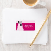 Étiquette de adresse d'anniversaire de Bowling Gir (En situation)