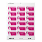 Étiquette de adresse d'anniversaire de Bowling Gir (Feuille entière)