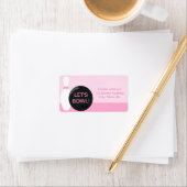 Étiquette de adresse d'anniversaire de Bowling Gir (En situation)