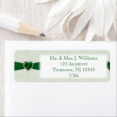 Étiquette de adresse d'anniversaire de mariage de (En situation)