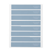 Étiquette de adresse dans Glacier Lake Blue (Feuille)