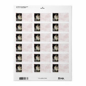 Étiquette de adresse dansante (Feuille entière)