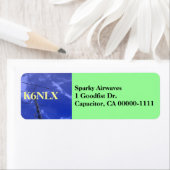 Étiquette de adresse d'appel radio amateur (En situation)