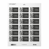 Étiquette de adresse d'arbre de Noël du tableau de (Feuille entière)