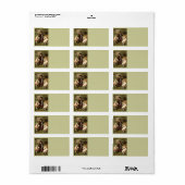 Étiquette de adresse d'art vintage (Feuille entière)