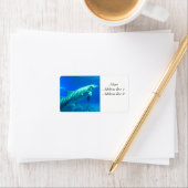 Étiquette de adresse dauphin (En situation)