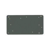 Étiquette de adresse d'auto-impression gris vert (Devant)