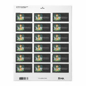 Étiquette de adresse de Baby shower de Chalkboard (Feuille entière)