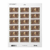 Étiquette de adresse de Baby shower Maman & Baby O (Feuille entière)