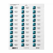 Étiquette de adresse de bande monographique profes (Feuille entière)