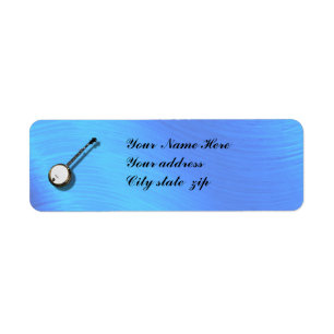 ÉTIQUETTE DE ADRESSE DE BANJO-RETURN