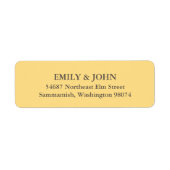 Étiquette de adresse de base (Devant)