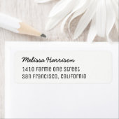 étiquette de adresse de base avec nom de script (En situation)