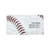 étiquette de adresse de baseball (Devant)