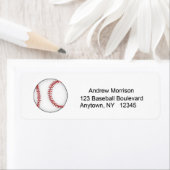 Étiquette de adresse de baseball (En situation)