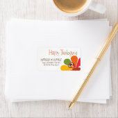 Étiquette de adresse de Bon thanksgiving de la Tur (En situation)