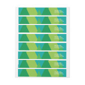 Étiquette de adresse de bouclage de Noël (Feuille)