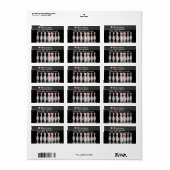 Étiquette de adresse de bowling (Feuille entière)