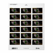 Étiquette de adresse de bowling (Feuille entière)