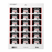 Étiquette de adresse de bowling (Feuille entière)