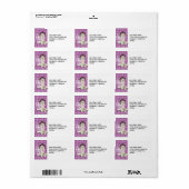 Étiquette de adresse de Bridge Lady (Feuille entière)