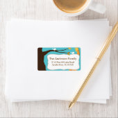 Étiquette de adresse de cadre de girafe si mignon (En situation)