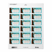 Étiquette de adresse de cadre de singe si mignon (Feuille entière)