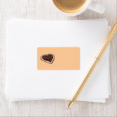 Étiquette de adresse de café (En situation)