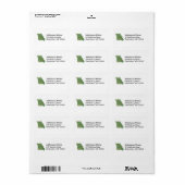 Étiquette de adresse de carte du Missouri (Feuille entière)