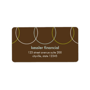 Étiquette de adresse de Cercles de charme