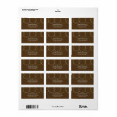 Étiquette de adresse de Cercles de charme (Feuille entière)