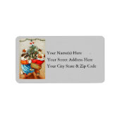 Étiquette de adresse de chats et de chiens de dans (Devant)