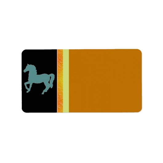 Étiquette de adresse de chevaux (Devant)